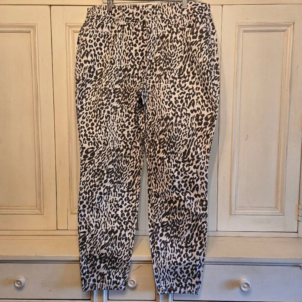 Style & Co Animal Print Curvy Skinny Jean 14 - Picture 2 of 8